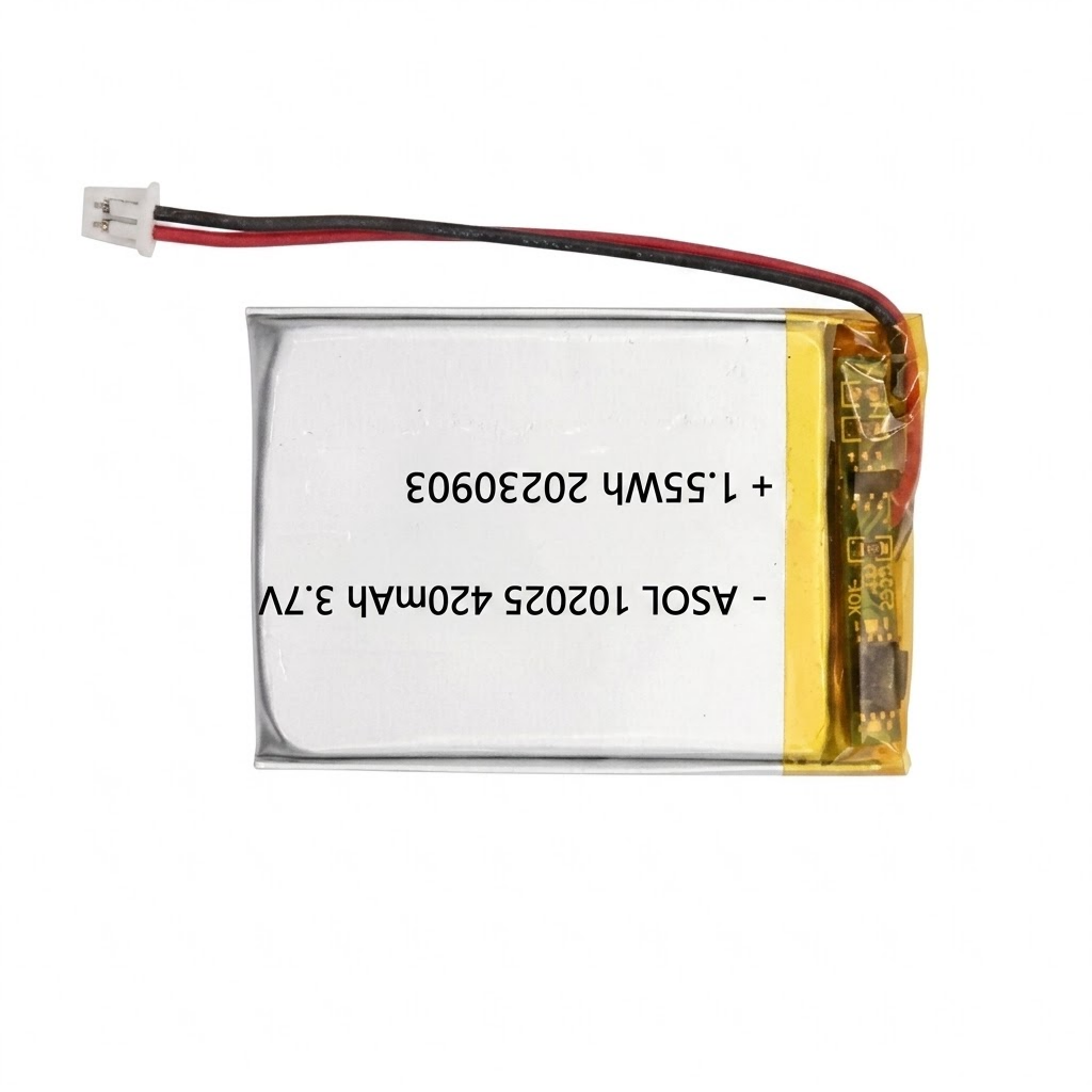 ASOL 102025 3.7V 420mAh Lithium Polymer Battery - Image 3