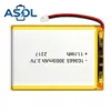 ASOL 103665 3.7V 3000mAh Lithium Polymer Battery