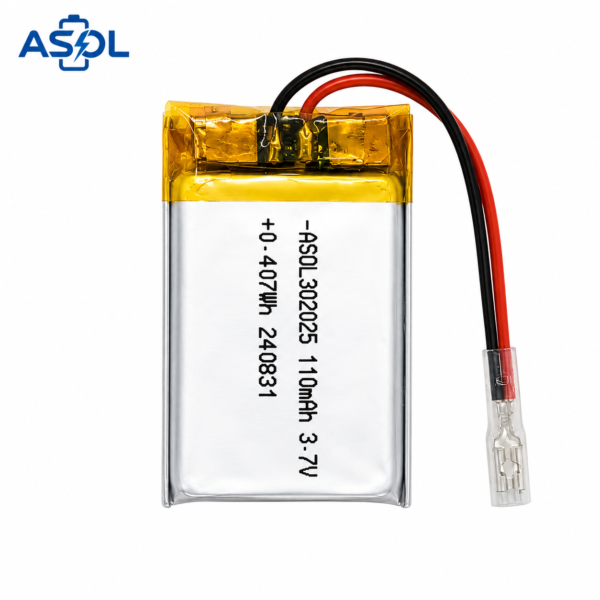 ASOL 302025 3.7V 110mAh Lithium Polymer Battery