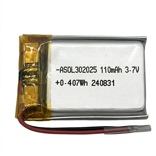 ASOL 302025 3.7V 110mAh Lithium Polymer Battery