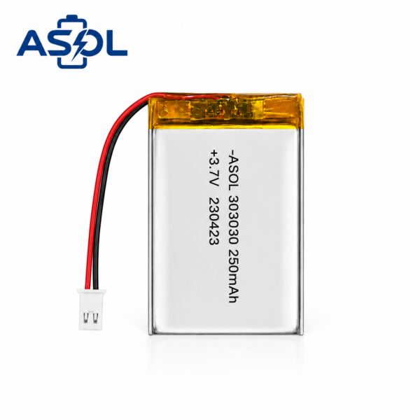 ASOL 303030 3.7V 250mAh Lithium Polymer Battery