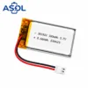 ASOL 381922 3.7V 180mAh Lithium Polymer Battery