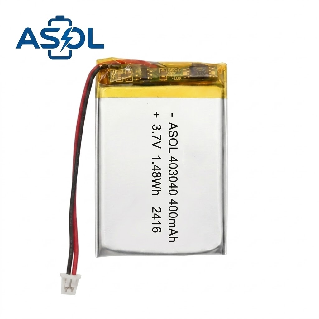 ASOL 403040 3.7V 400mAh Lithium Polymer Battery
