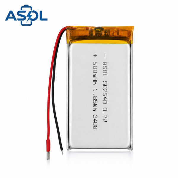 ASOL 502540 3.7V 500mAh Lithium Polymer Battery