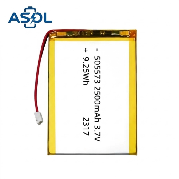 ASOL 505573 3.7V 2500mAh Lithium Polymer Battery