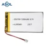 ASOL 553759 3.7V 1350mAh Lithium Polymer Battery