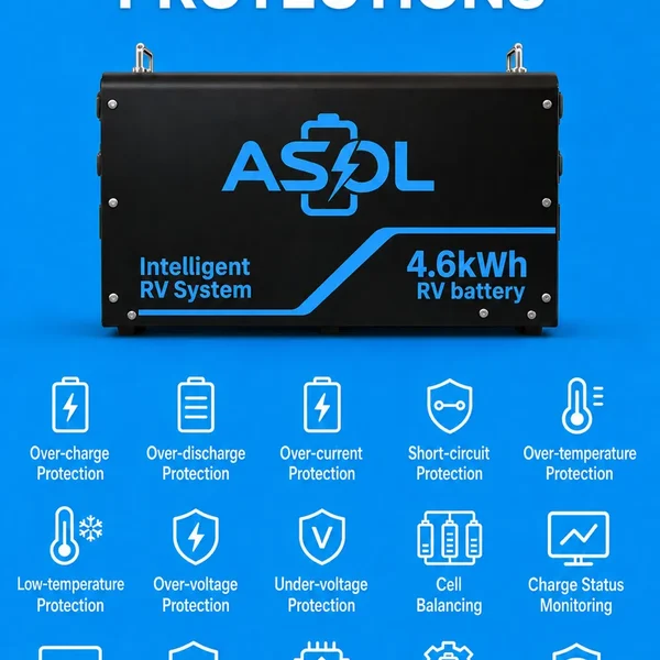 ASOL 4.6kWh RV Lithium Battery