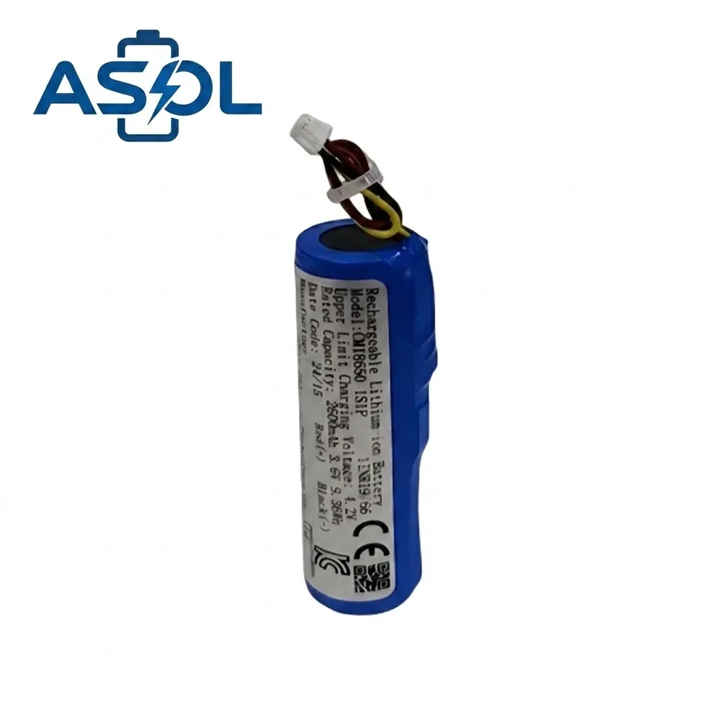 ASOL 18650 3.6V 2600mAh Lithium-ion Battery Cell for Bluetooth Speakers