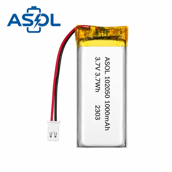 ASOL 102050 3.7V 1000mAh Lithium Polymer Batter