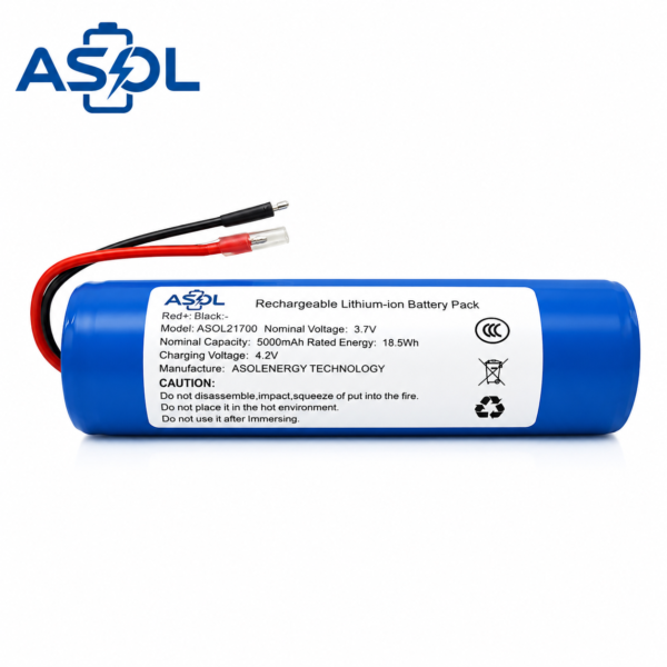 ASOL 21700 3.7V 5000mAh Li-ion Battery Cell