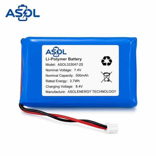 ASOL 333047 2S 7.4V 500mAh Li-Polymer Battery Pack
