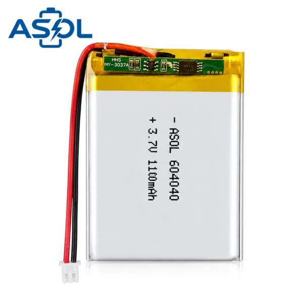 ASOL 604040 3.7V 1100mAh Lithium Polymer Battery