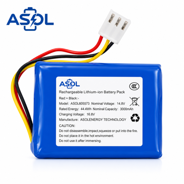 ASOL 605573 14.8V 3000mAh Li-ion Battery Pack