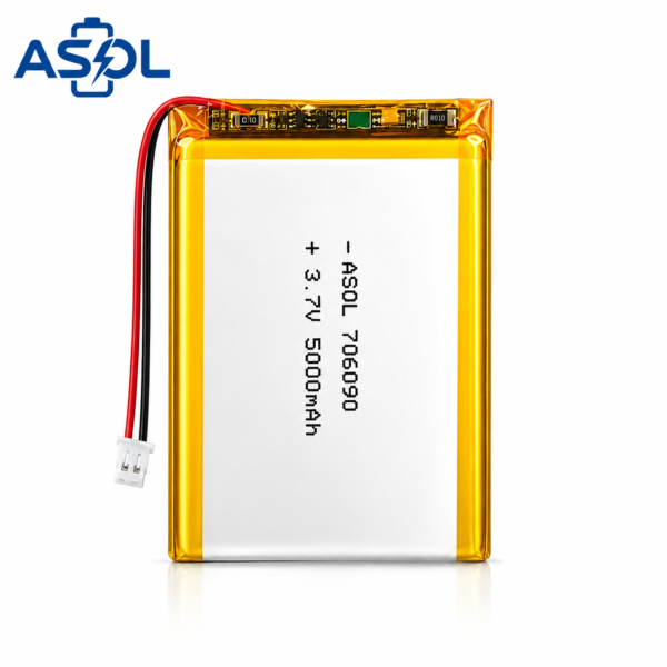 ASOL 706090 3.7V 5000mAh High-Capacity Lithium Polymer Battery