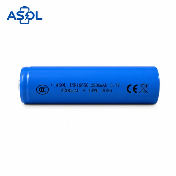 ASOL 18650 3.7V 2200mAh Cylindrical Li-ion Cell