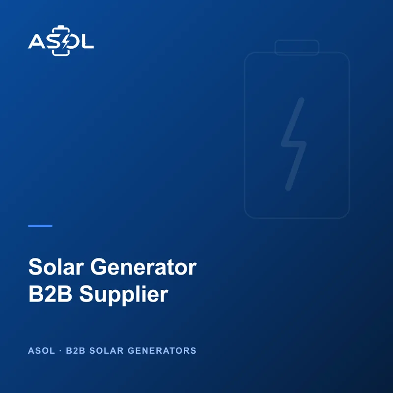 Solar Generator B2B Supplier