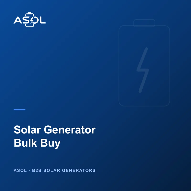 Solar Generator Bulk Buy