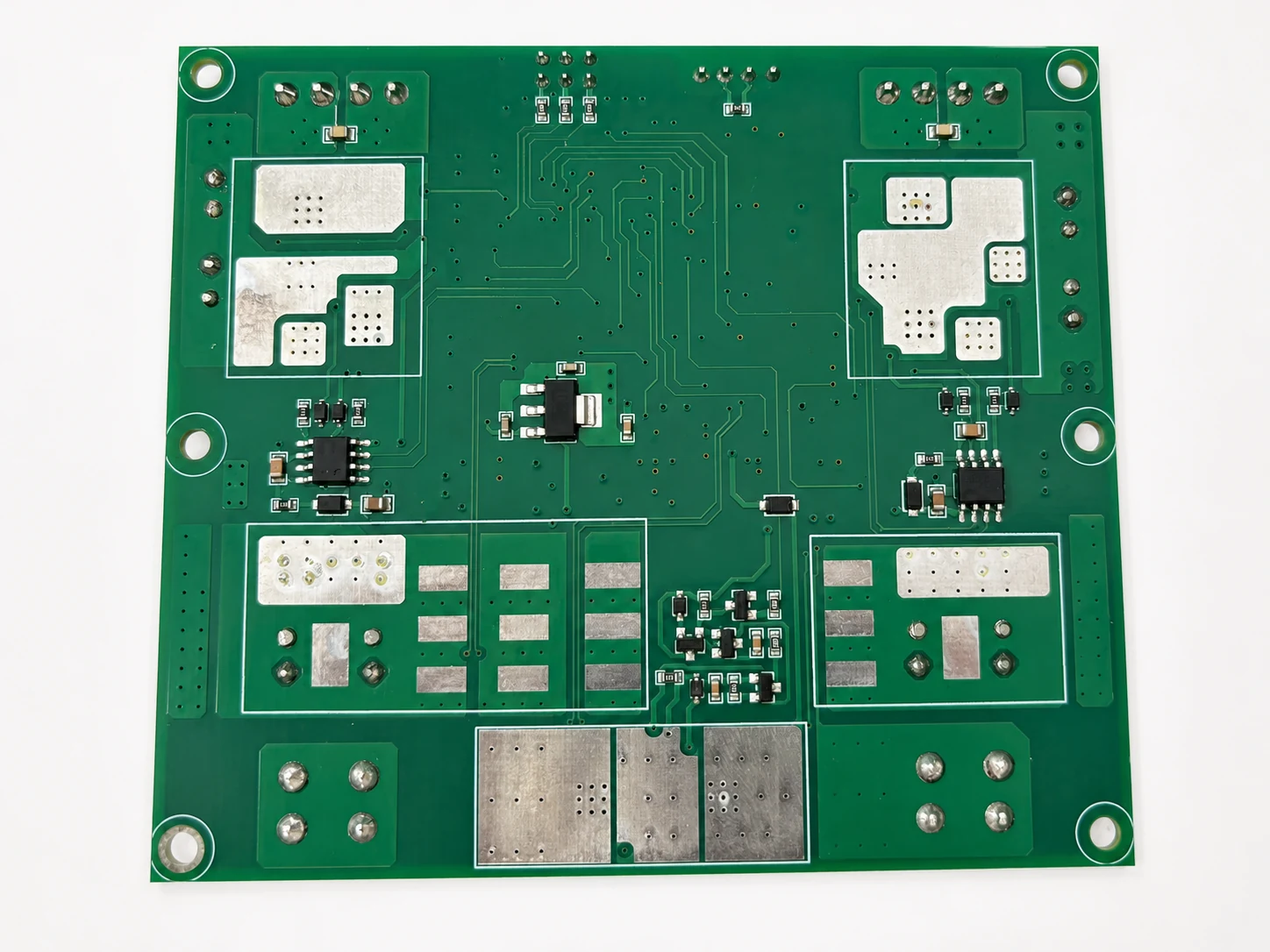 lithium battery 12V boost converter solar charging PCB back view